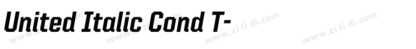 United Italic Cond T字体转换